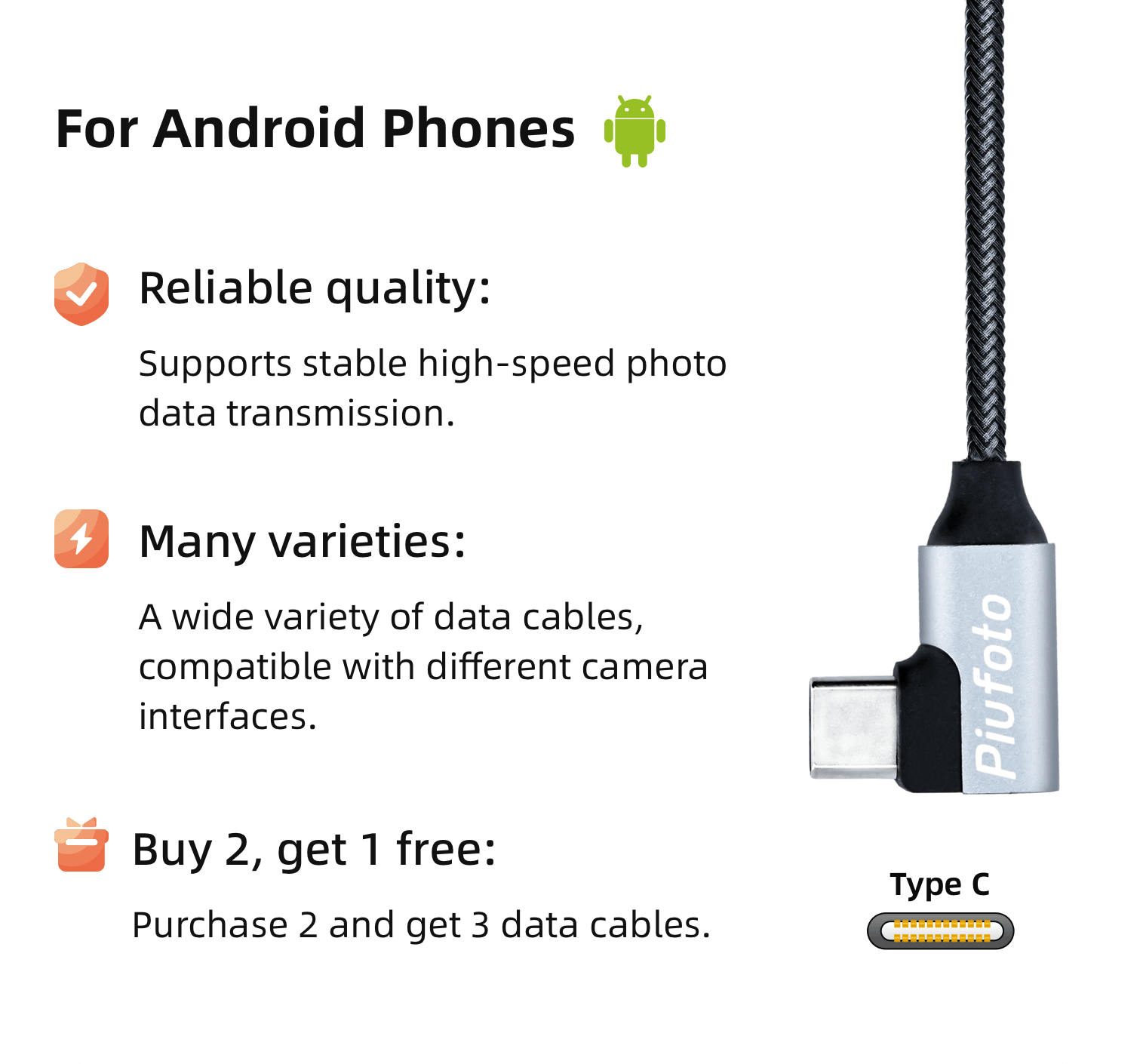 Stable and Reliable Data Transfer Cable